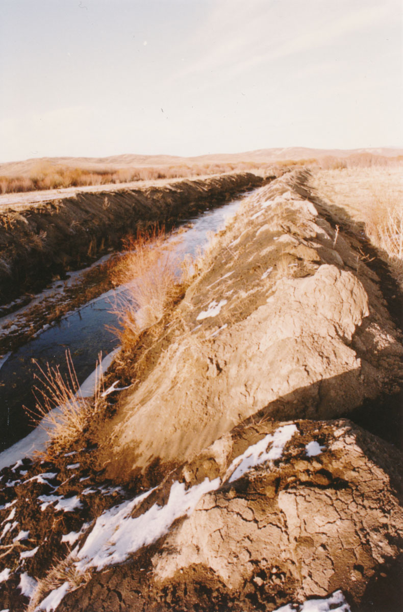 Maggie Creek prior to restoration showing an entrenched gully from channel straightening